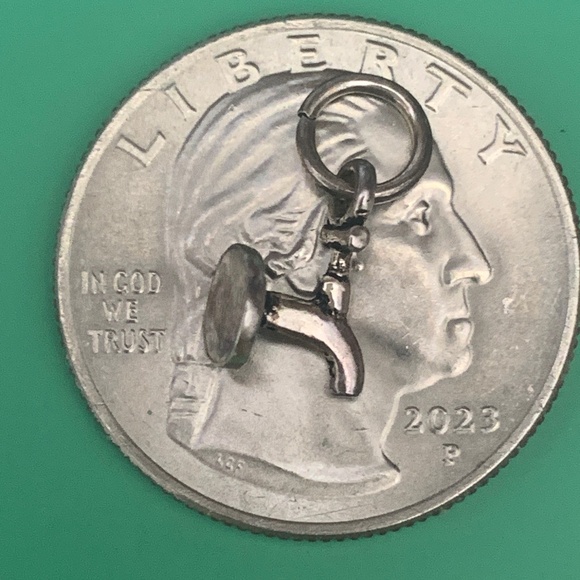 .925 Garden Faucet Sterling Silver Jewelry Charm #garden gadgets - Picture 2 of 3